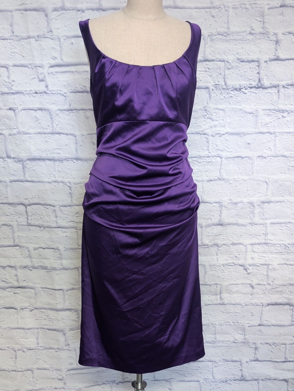 Suzi Chin For Maggie Boutique Ruched Formal Dress - Size 14